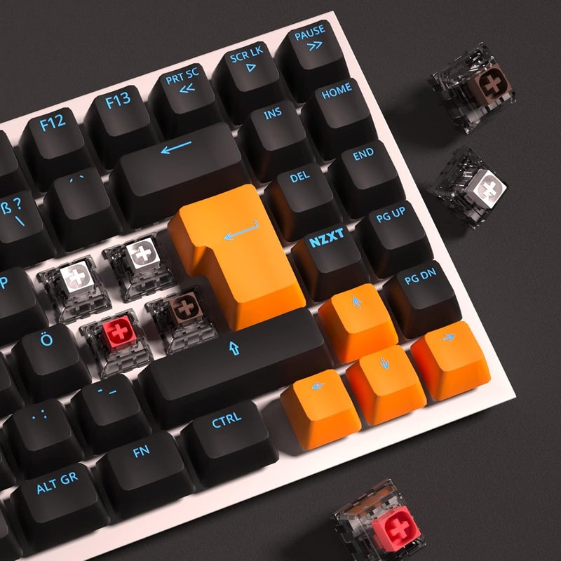 KAILH مفاتيح ميكانيكية 5 دبابيس V2 بيضاء بنية حمراء للوحة مفاتيح الألعاب (90 قطعة، صندوق V2 أبيض) - Image 5